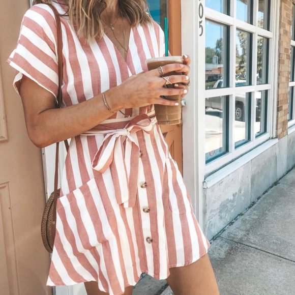 Aqua Dresses & Skirts - Bloomingdales AQUA striped dress